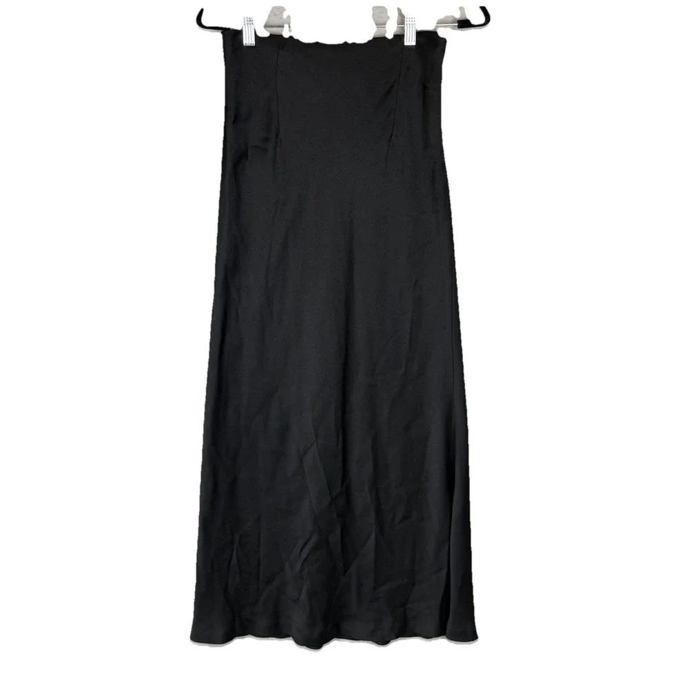 Lafayette 148 Black High Waisted Midi Trumpet A-Line Preppy Skirt Sz‎ 4 *read